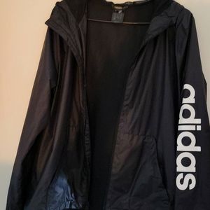 Womens adidas xl black windbreaker